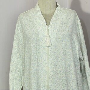 Miss Elaine Floral Midi Zipper Robe L